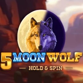 5 Moon Wolf logo – Slots by Apparat Gaming at Robocat Casino