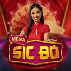Mega Sic Bo online game logo by Pragmatic Play on robocatscasino.at