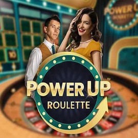 Live Casino logo of PowerUP Roulette from Pragmatic Play at Robocat Casino