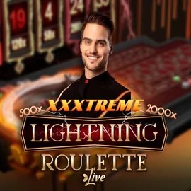 XXXtreme Lightning Roulette slot logo by Evolution at Robocat Casino